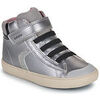 Baskets montantes enfant Geox B GISLI GIRL Argent&eacute;