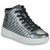 Baskets montantes enfant Geox J MIKIROSHI GIRL Argent&eacute;