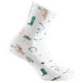Chaussettes sur Grenoble : Chaussettes Kindy Socquette imprim&eacute;e motifs country en viscose de bambou Beige