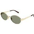 Lunettes sur Grenoble : Lunettes de soleil Saint Laurent SL 692 Lunettes de soleil, Or/Vert, 55 mm Dor&eacute;