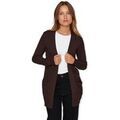 Manteaux sur Grenoble : Manteau Vila Noos Ril Cardigan - Coffee Bean