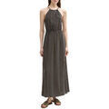 Robe Tom Tailor Robe longue Black Beige Stripe
