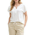 Tee-shirts sur Grenoble : T-shirt Tom Tailor T-shirt COL V Whisper White