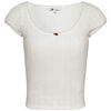 T-shirt Tommy Hilfiger TOMMY JEANS - Tee Shirt Slim - blanc