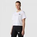 Tee-shirts sur Grenoble : T-shirt The North Face NF0A87U4FN41 - W SIMPLE DOME CROPPED-WHITE