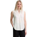 Chemises sur Grenoble : Chemise Tom Tailor Blouse sans manches Whisper White