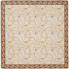 Echarpe Le Parmentier Chain Pearls Square Beige