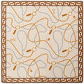Echarpe Le Parmentier Chain Pearls Bandana Beige