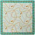 Echarpe Le Parmentier Chain Pearls Bandana Green