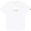 T-shirt Alpha Industries Basic Mid Logo TPU T-Shirt - white/gold