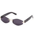 Lunettes de soleil Gcds GD0040 Lunettes de soleil, Or/Fum&eacute;e, 56 mm Dor&eacute; Grenoble