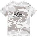 Tee-shirts sur Grenoble : T-shirt Alpha Industries Basic T-Shirt BL Camo - white camo