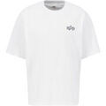 Tee-shirts sur Grenoble : T-shirt Alpha Industries Signature Backprint T-Shirt - white