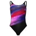 Maillots de bain Arena MAILLOT DE BAIN - BLACK-FAIRY ROSE MULTI - 40