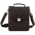 Saccoches / Etuis sur Grenoble : Pochette Hexagona Sacoche cuir ref_47993 Marron Fonc&eacute; 28*23*10 Marron