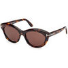 Lunettes de soleil Tom Ford FT1111 TONI Lunettes de soleil, Havana/Marron, 55 mm