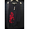 Robes sur Grenoble : Robe courte Desigual Robe Desigual noire fleurs rouges taille M neuve