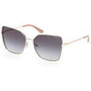 Lunettes de soleil Guess GU00192 Lunettes de soleil, Or/Fum&eacute;e, 59 mm Dor&eacute;