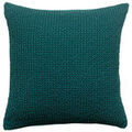 Linge de maison sur Grenoble : Housses de coussins Vivaraise MAIA Bleu 45x45 cm. Housse de coussin d&eacute;houssable.Tissage nid d'abeille.. Maison & D&eacute;co > Housses de coussins.