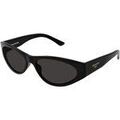 Lunettes sur Grenoble : Lunettes de soleil Balenciaga BB0367S Lunettes de soleil, Noir/Gris, 60 mm