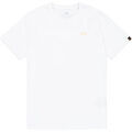 Tee-shirts sur Grenoble : T-shirt Alpha Industries Basic T-Shirt SL TPU - white/gold