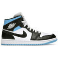 Baskets Nike Air Jordan 1 Mid University Black White Grenoble