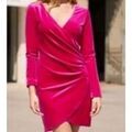 Robe courte Choklate Robe velours rose