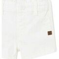 Pantalons enfants sur Grenoble : Pantalon enfant Mayoral 201 Better Coton Twill Bermuda nouveau-n&eacute; Blanc Blanc