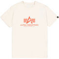 Tee-shirts sur Grenoble : T-shirt Alpha Industries Basic T-Shirt BL Carbon - vintage white