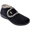 Chaussons Ozabi Charentaise Femme PREMIUM SCRATCH MD9979 NOIR