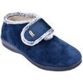Chaussons / Pantoufles sur Grenoble : Chaussons Ozabi Charentaise Femme PREMIUM SCRATCH MD9979 MARINE