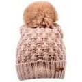 Mode et accessoires sur Grenoble : Echarpe Infinitif Bonnet Pompon Femme 0212 LUREX TAUPE