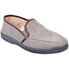 Chaussons Ozabi CHARENTAISE Homme Pantoufle PREMIUM MU9986 GRIS