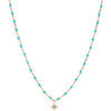 Collier Orusbijoux Collier Argent Dor&eacute; &eacute;toile En Zirconium Blanc Et Perles Dor&eacute;