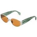 Lunettes sur Grenoble : Lunettes de soleil Retrosuperfuture PT5 Lunettes de soleil, Vert/Marron, 54 mm