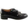 Baskets Mellow Yellow Chaussures &agrave; lacets en cuir verni noires Noir