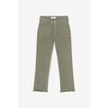 Jeans Le Temps des Cerises Pricilia taille haute 7/8&egrave;me jeans kaki Vert Grenoble