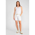 Short Le Temps des Cerises Short en jeans goudes blanc