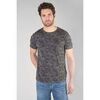 T-shirt Le Temps des Cerises T-shirt presal gris et noir &agrave; motif Gris
