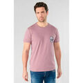 T-shirt Le Temps des Cerises T-shirt santiago rose imprim&eacute; Rose Grenoble