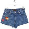 Short La Doublej Mini short en coton bleu