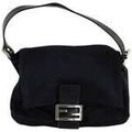 Sac a main Vintage Sac port&eacute; &eacute;paule Mamma Baguette noir Noir