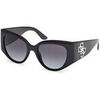 Lunettes de soleil Guess GU00202 Lunettes de soleil, Noir/Fum&eacute;e, 54 mm Noir