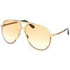 Lunettes de soleil Tom Ford FT1060 XAVIER Lunettes de soleil, Or/Marron, 64 mm Dor&eacute;