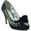 Chaussures escarpins Marian CHAUSSURE DE F&Ecirc;TE TRANSPARENTE CONFORTABLE Noir