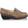 Mocassins Sana Pies La sant&eacute; des pieds des mocassins en cuir verni &agrave; l'aise Marron