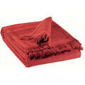 Accessoires sur Grenoble : Serviettes et gants de toilette Vivaraise CANCUN Rouge 90x180 cm. Sa finition frang&eacute;e et son liteau discret et &eacute;l&eacute;gant.. Maison > Serviettes et gants de toilette.