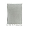 Plaids, jet&eacute;s Decoris TEDDY Gris 130x170 cm. Finition mel&eacute;e.D&eacute;coration &agrave; franges.. Maison & D&eacute;co > Plaids, jet&eacute;s.