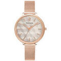 Montre Pierre Lannier Montre Femme MIRAGE Blanc Acier milanais Dor&eacute;-rose Blanc