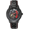 Montre Pierre Lannier Montre Homme PADDOCK Rouge Cuir perfor&eacute; Noir Rouge